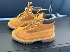 Timberland 6 Inch Premium Waterproof Wheat Boots Toddler Sz 8 Kids Nubuck 12809