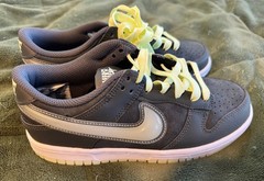 New Nike Green Dunk Glow in Dark Low Shoes Boys size 6 Big Kids hq3569-068