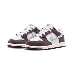 Pre School Nike Dunk Low SE_White/Glacier Blue-Burgundy Ash IB5719-100