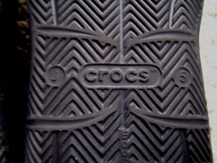 Crocs Iconic Comfort Junior’s Hook and Loop Strap Black Sandals Size 5