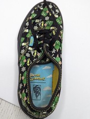 Vans x THE SIMPSONS VANS KIDS SHOES Authentic Glow In The Dark Bart Sz 3