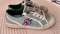 Gucci Kids Tennis 1977 Canvas Sneaker lace up Green Size EU 37 / 9 Inc. US 6.5