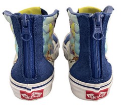 Vans Off The Wall Sneakers Shoes Sponge Bob High Top Youth 12.5 Laces & Zip