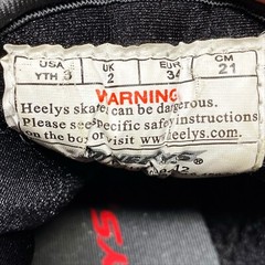 Heelys Roller Skate Shoes Sneakers With Wheels Piper HE100412 Youth 3 Black Gray