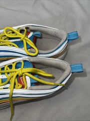 Nike Air Max 97 CK0052 400 GS Summer Pack White Blue Yellow Red Size 6.5Y 2019