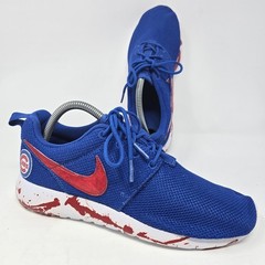 Nike Roshe Run Custom Sneakers Chicago Cubs Theme Youth Size 7