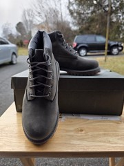Timberland 6in Premium Boot Forge Grey Boots Classic 13 Youth New In Box