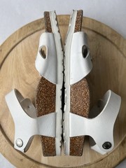 Kid’s Birkenstock Rio White Leather Sandals – US Size 3/EU Size 34