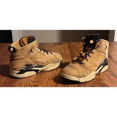 Nike Air Jordan MVP Wheat Brown Tan Kids Sneakers Size 2Y