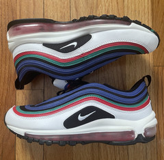 Nike Air Max 97 (GS) Kids Sneaker White/Multicolor US 6.5Y CW7013-100