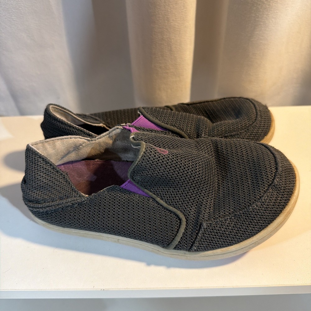 Kids OluKai Nohea Mesh Size 13 Gray And Purple