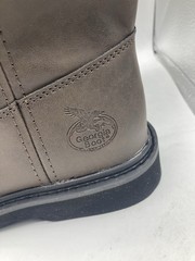 Georgia Boot Wellington Brown Pull On Work Leather Boots G099 Size 1.5M Kids 7”