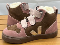 V-10 MID FURED SUEDE WALNUT PLATINE BARK SNEAKERS Size 8