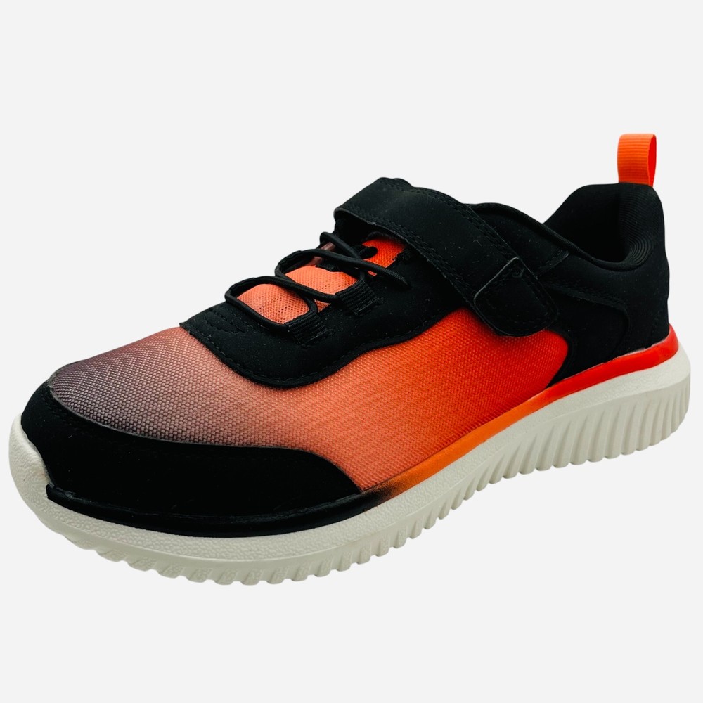 Kids Unisex Red Black Athletic Sneakers Running Shoes Strap Lace up Comfort New