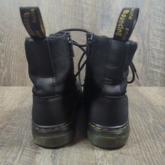 Doc Dr Martens Boots Combs J Combat Lace Up Black Canvas Zip Youth Kids Size 3
