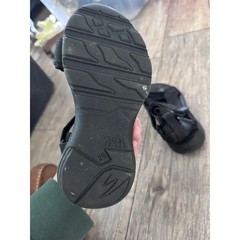 Zara Kids Black Technical Active Sandals Size 28
