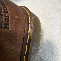 Dr. Martens 8168 Original Brown Leather Oxford Shoes England UK Sz 2 Youth