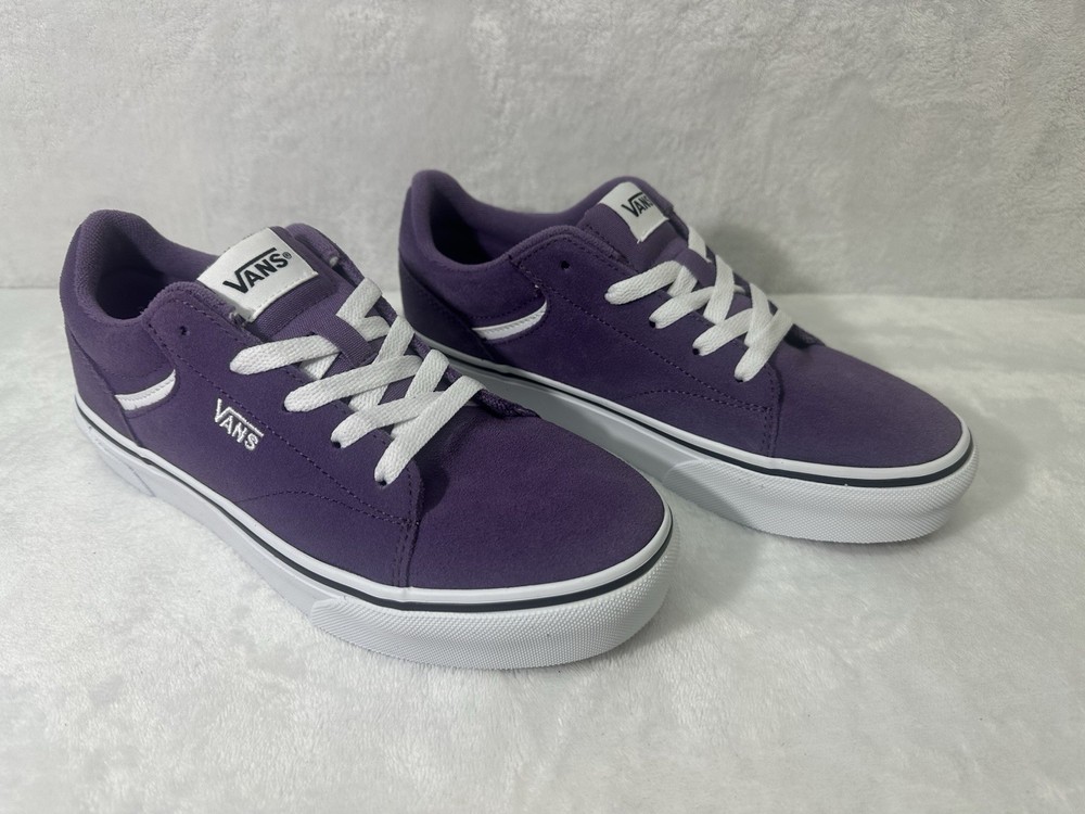 VANS Seldan Platform Grape Jam Suede Canvas Kids Youth Size 5 New