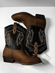 Kids Boots – Kids Rollda Western. Size 3Y. Black/Brown. Never Worn. Cowboy Boots
