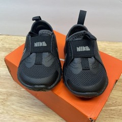 Little Kid’s Nike Flex Runner 2 Black/Flat Pewter-Anthracite DJ6039001 SZ 3c