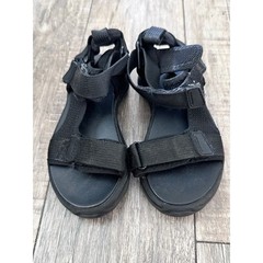 Zara Kids Black Technical Active Sandals Size 28