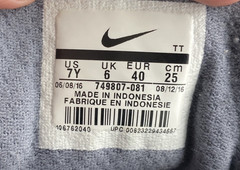 Nike Flex Experience RN 4 GS Grey Orange Youth 7Y Women 8.5 Running Shoes 749807