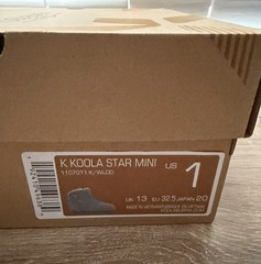 Koolaburra by UGG K Koola Star Mini Gray Suede Bootie Glitter Star US 1