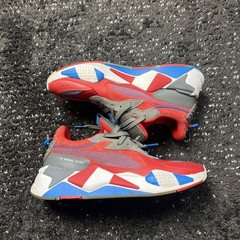 EUC Puma Boy’s RS-X Retro Jr Low Lace-Up Sneakers JQ2 Red 372857-01 Size 9