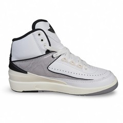 Air Jordan 2 Retro GS Python DQ8562-102 Youth 5.5 Women 7 White Silver Sneakers