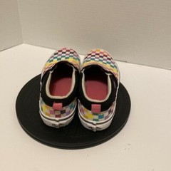 Checkboard Vans slip ons multicolor size 5