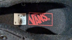 Vans Classic Seldan Checkerboard Sneaker Lace Up Low Black Gray Red Youth 4 NEW