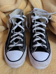 Converse Chuck Taylor All Star Move Platform High Top Black White Kids 5 272855F
