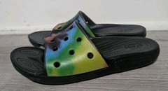Crocs Classic Tie-Dye Slides Iconic Comfort Sandals Sandals Kids Sz J3