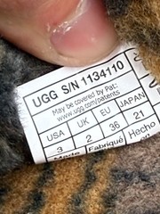 UGG Fluff It Cali Topo Sheepskin Wool Fur Slides Indoor Outdoor Comfort Size 3