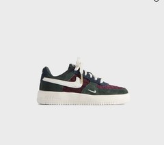 Kith for Nike KIDS GS Air Force 1 Black Spruce Night Maroon Size 6.5Y IM6037-600