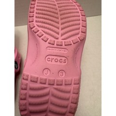 Crocs Kids Classic Clog Pink Slip On Water Shoes Size J3