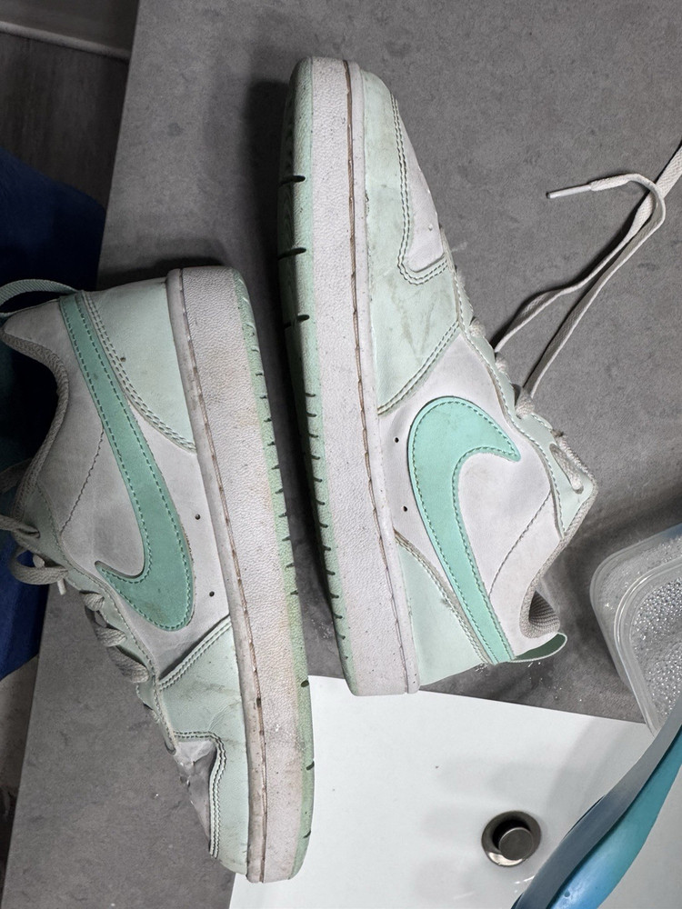 Nike Dunk Low Low Top Unisex Kids Sneaker White/Mint Green 5Y FZ3539-100