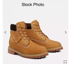 Timberland 6” Tall Kids Boots Size 5 Wheat Color Good Condition