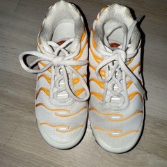 Nike Air Max TN Plus White Sunburn Shoes Kids 12c Fast Shipping