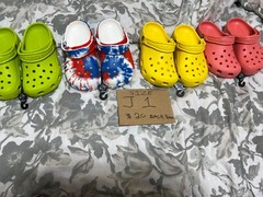 Crocs brand Kids crocs various sizes and colors Adidas, Champions and Van Slides