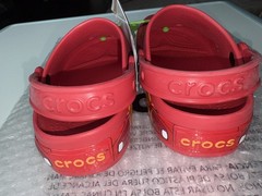 Brand New *AUTHENTIC* Lightning McQueen Light-Up Cars Crocs w/ Tags Toddler C13