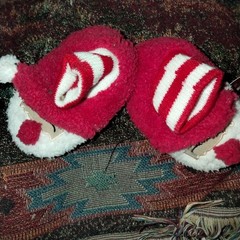 Santa slippers childs