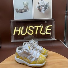 Air Jordan 11 Low Snake Yellow Python (TD) Size 6C