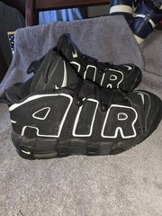 Nike Air More Uptempo ’96 GS Black/White Size 6.5y Kids/teens