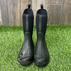 Muck Boot kids unisex solid black Hale Waterproof rain boots 3