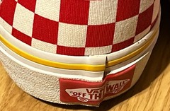 Vans Youth Size 3.5 Checkerboard Sneakers Blue Yellow Red Skate Shoes