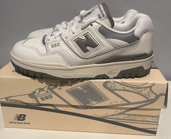 Authentic New Balance 550 Aime Leon Dore ALD sneakers PS White Grey 2.5Y