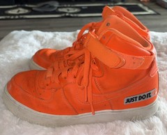 Nike Air Force 1 Mid ’07 LV8 “Just Do It” Total Orange Sneakers Size 7Y Youth