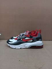 Nike Air Max 270 Rt (Ps) Style- Bq0102, Grey/red/black, Sz 2.5