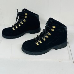 FILA Diviner Boots Toddler Size 11.5 Black Faux Suede Lace Up Hiking Ankle